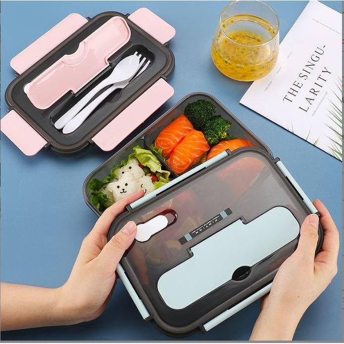 lunchbox kotak makan siang box tahan panas microwave bekal plastik