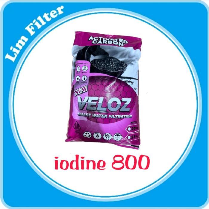 CARBON ACTIVE IODINE 800 MERK VELOZ - 25KG