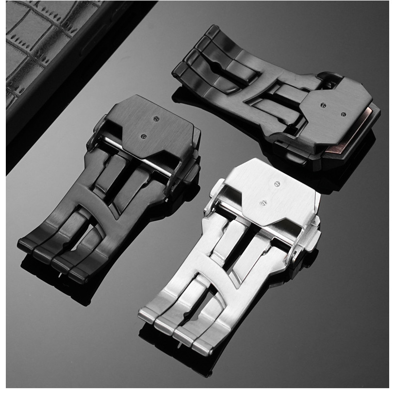 22mm Watch Buckle for Hublot Strap Matte Stainless Steel Clasp Big Bang Men Rubber Leather WatchBand