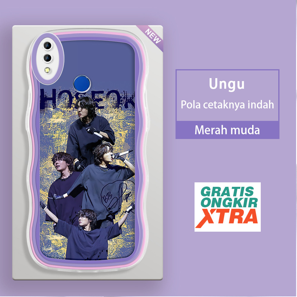 Casing HP Realme 2 3 pro C2 C2S C61 C63 C65 C67 12LITE C75 A1K  Pola BTS Kim Tae Hyung  warna-warni 