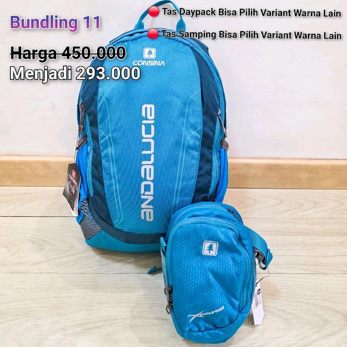 Paket Bundling 11 Tas Daypack Consina Andalucia, Tas Slempang Consina Xposed