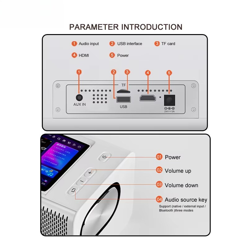 2025 All-in-one High Quality Smart Screen Karaoke Speaker With 2 Microphones for Party
