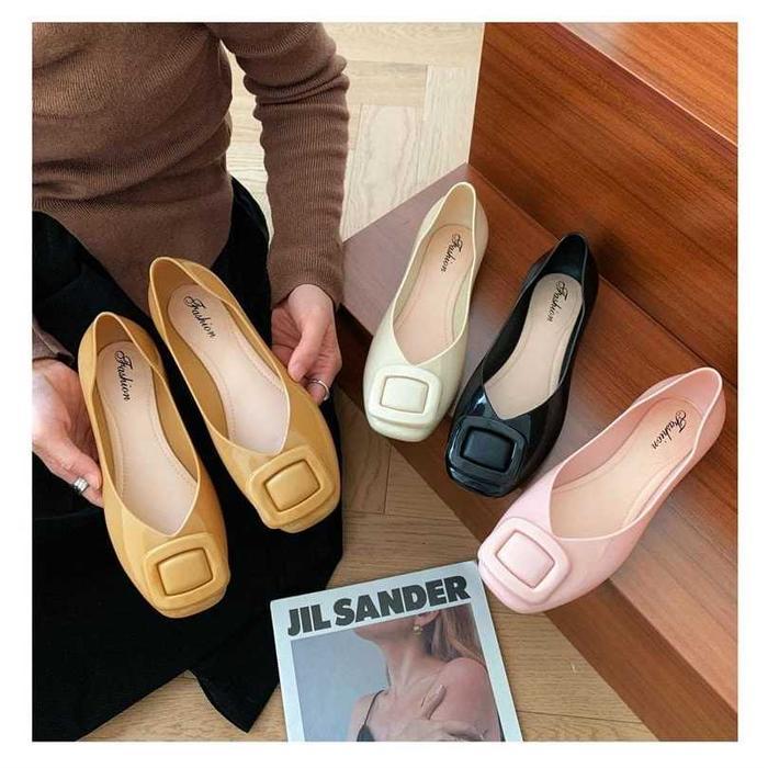 Donatello Store Shoes - Lvr Eunbin Sepatu Flatshoes Wanita Sepatu Kerja Wanita Motif Polos Tg1922