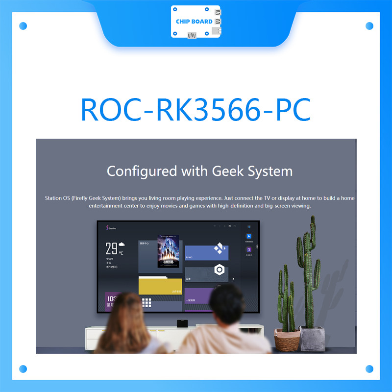 ROC-RK3566-PC Quad-Core 64-Bit Mini Computer