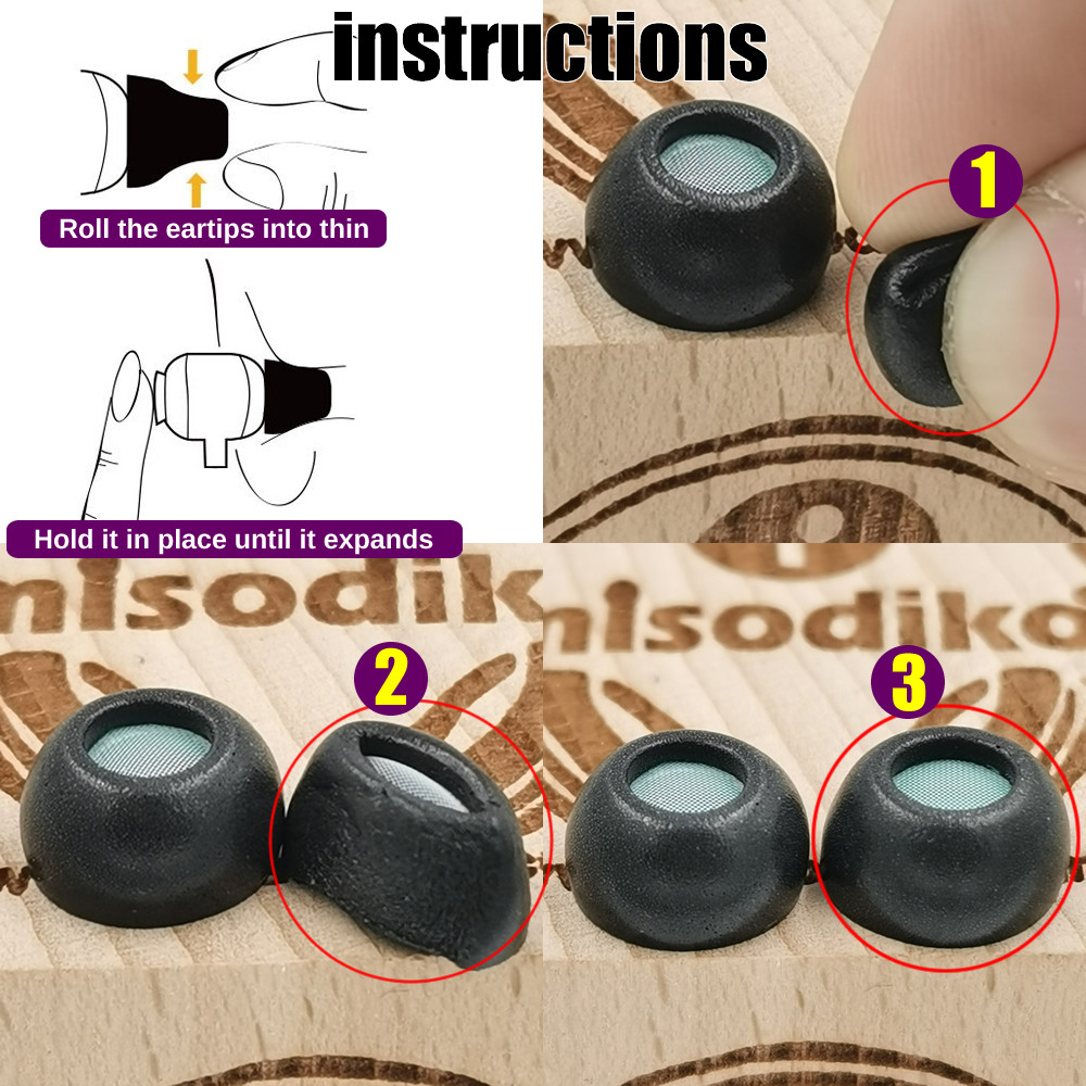 misodiko Upgraded Oval Memory Foam Eartips Replacement for Jabra Elite 85t True Wireless Earbuds Ear