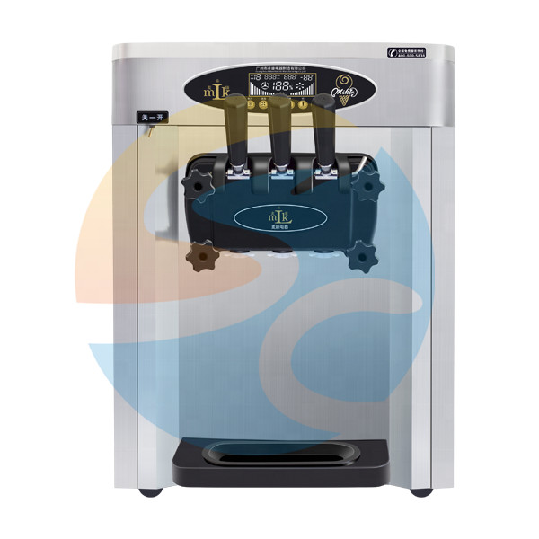 3 Flavors Commercial Soft Ice Cream Machine Stainless Steel Frozen Yogurt Machine R22 Gelato Machine