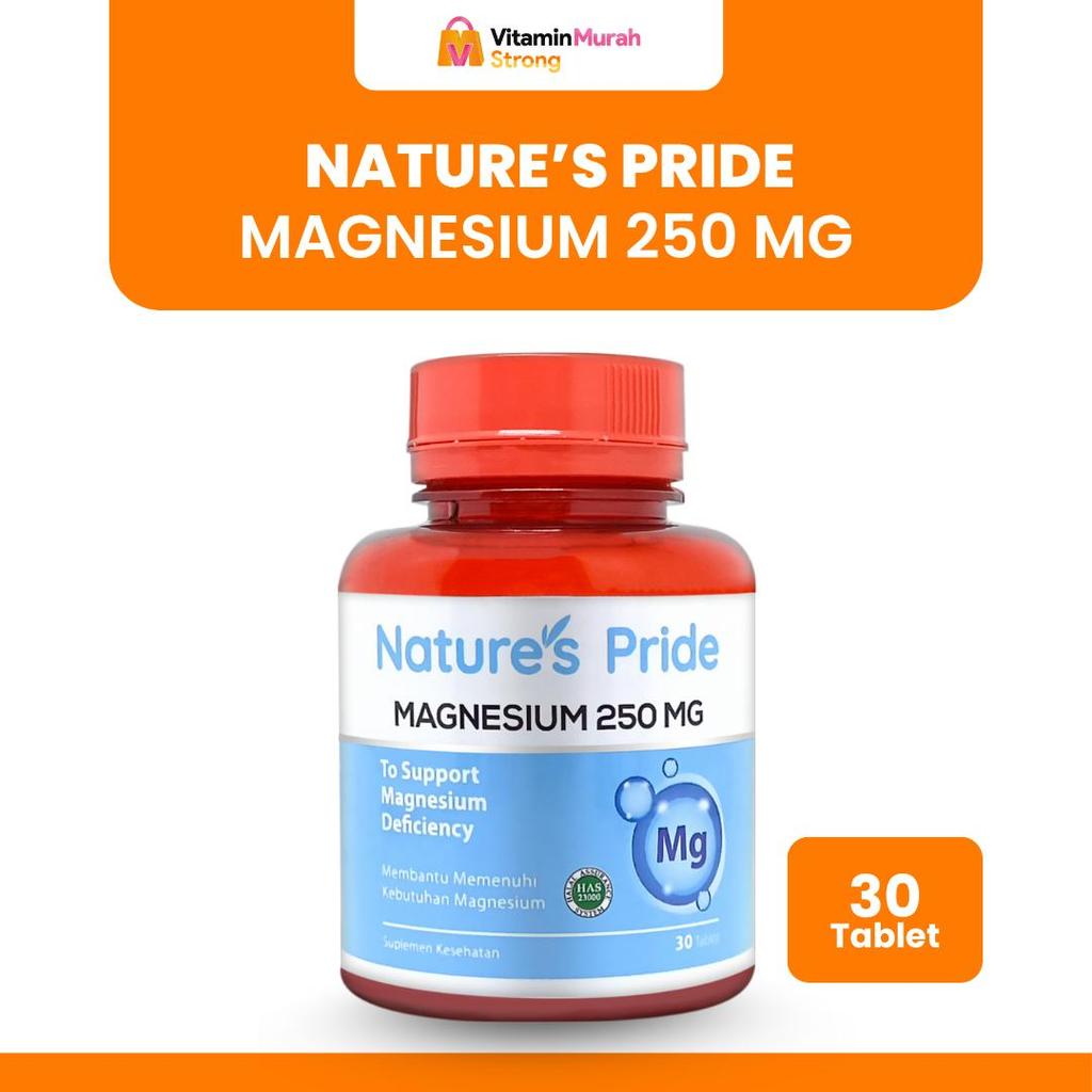 NATURE'S PRIDE MAGNESIUM 250mg ISI 30 & 100 TABLET - SUPLEMEN KESEHATAN