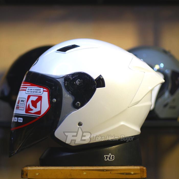 NHK Helm S1 GP Pro Plus Motif Custom Carbon Graphic Helm Halfface Double Visor