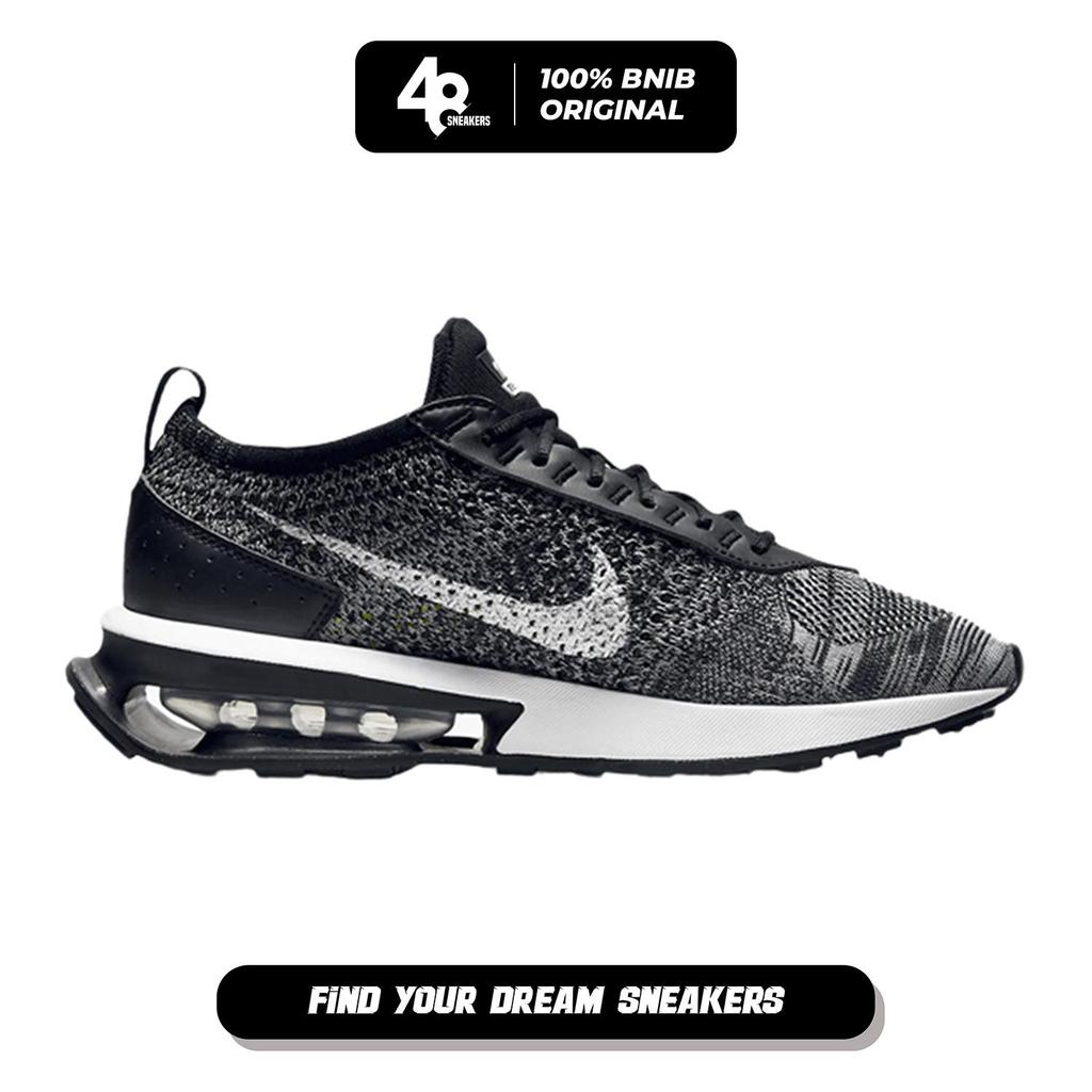 Sepatu Sneakers Wanita Nike Air Max Flyknit Racer Black (DM9073-001) Original