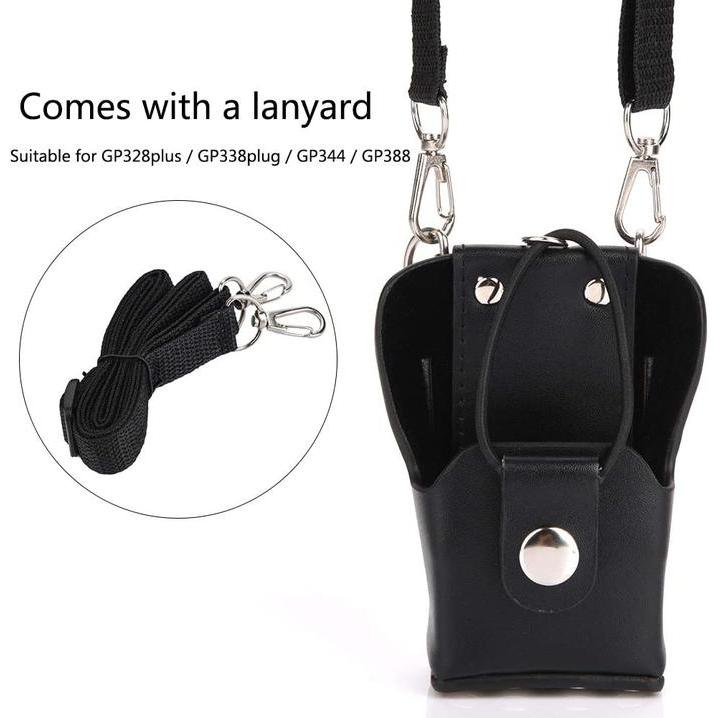 PH MOTOROLA LEATHER CASE CARRYING COVER FOR MOTOROLA GP328PLUSGP338