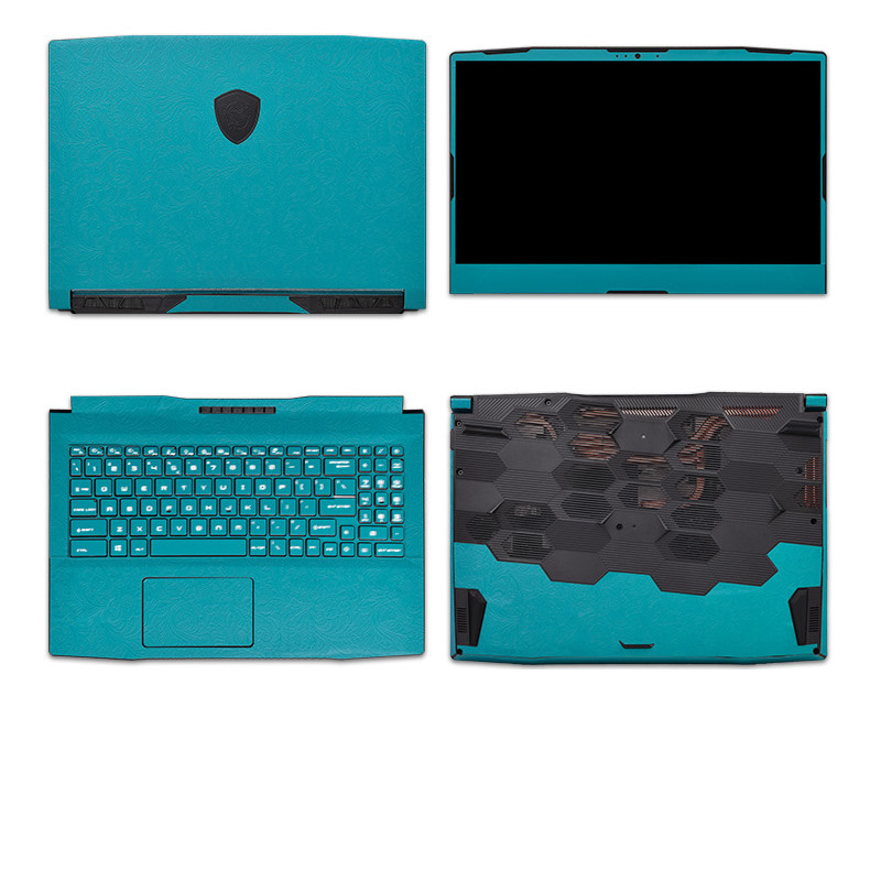 Carving PU Leather Sticker Skin For MSI Cyborg 15 A12V 15.6" Katana 15 B13V Pulse 15 B13V 15.6"