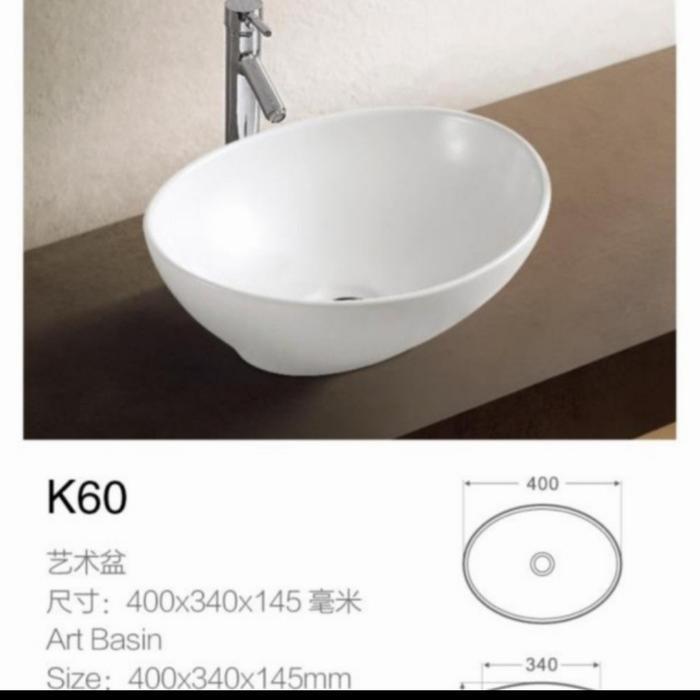 Wastafel Mangkok K60 Model Toto