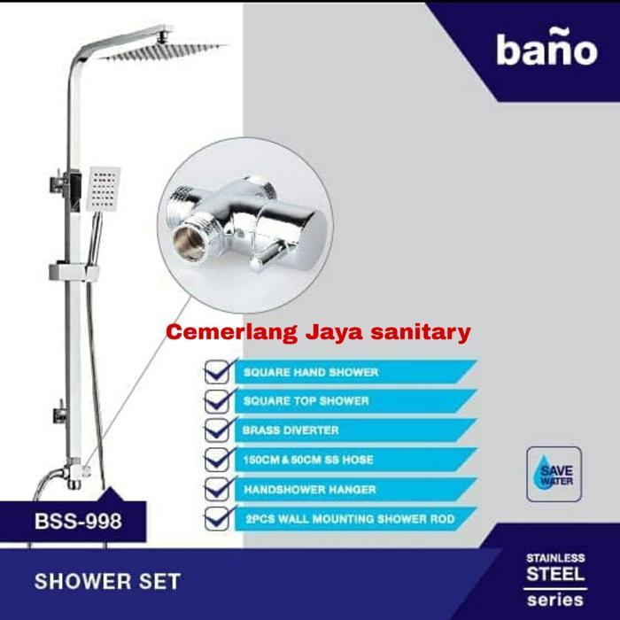 Shower Tiang Column Set Kotak/Rain Shower Set Kotak