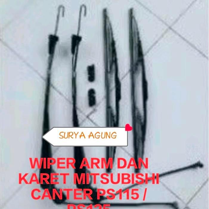 GAGANG WIPER DAN KARET WIPER SET MITSUBISHI CANTER PS125 / PS110 /PS136 HARGA SET