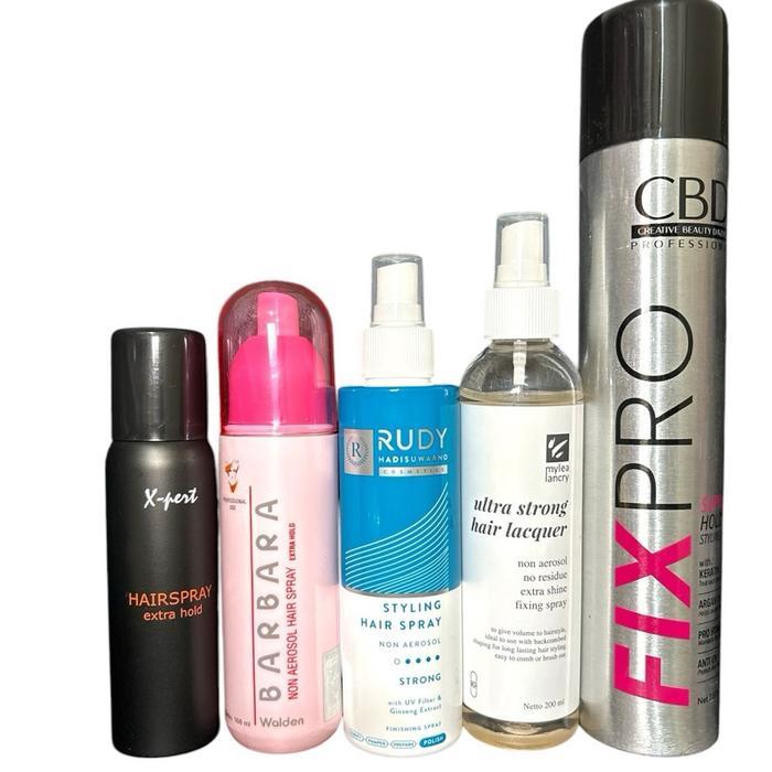 Hairspray Rambut, Cbd Fix Pro- Mylea-Rudy-Xpert-Barbara Catokan Haircare