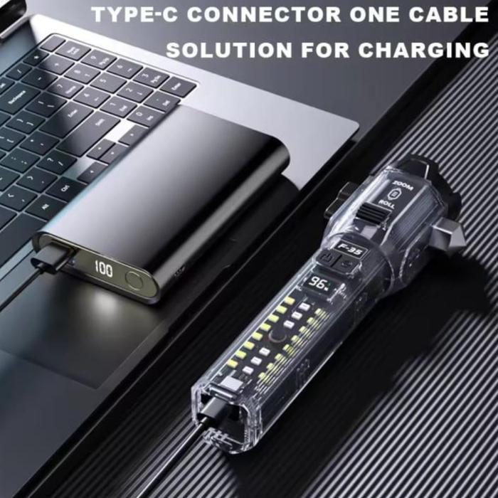 SENTER LED ZOOM ROLL SUPER TERANG / SENTER CAMPING / SENTER MULTIFUNGSI EMERGENCY