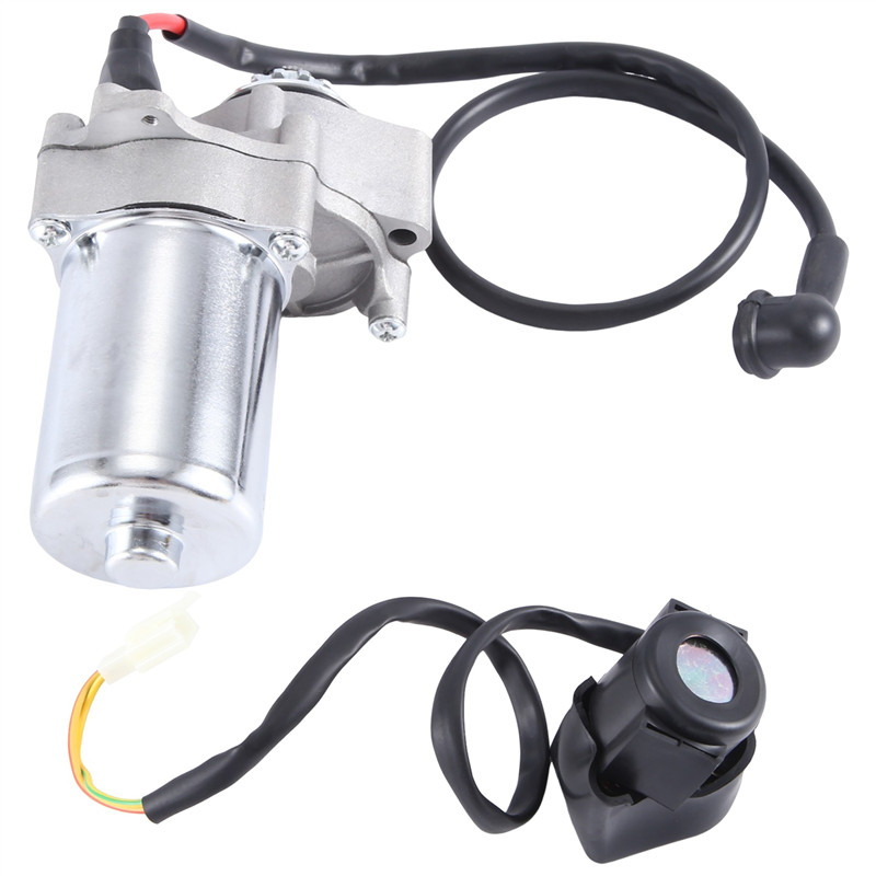 PROMO ABTC-Starter Motor & Solenoid Relay For 50Cc 70 Cc 90Cc 100Cc 110Cc 125Cc ATV Dirt Bikes Go Ka