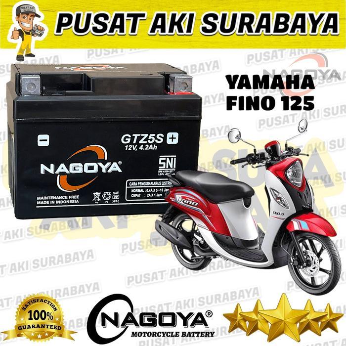 Aki Berkualitas Super Nagoya Gtz5S Accu Kering Motor Yamaha Matic Fino