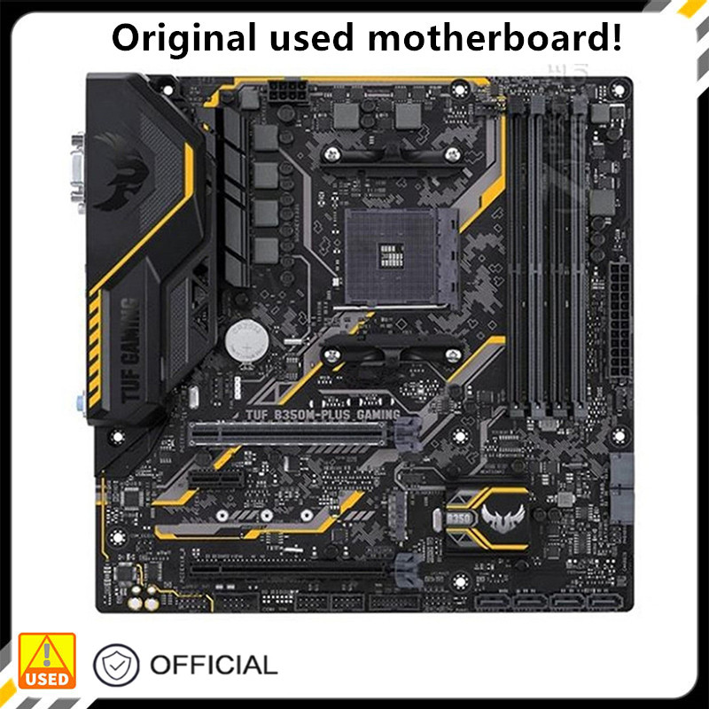 For B350 TUF B350M-PLUS GAMING Motherboard Socket AM4 For AMD B350 DDR4 USB3.0 SATA3 Original Deskto