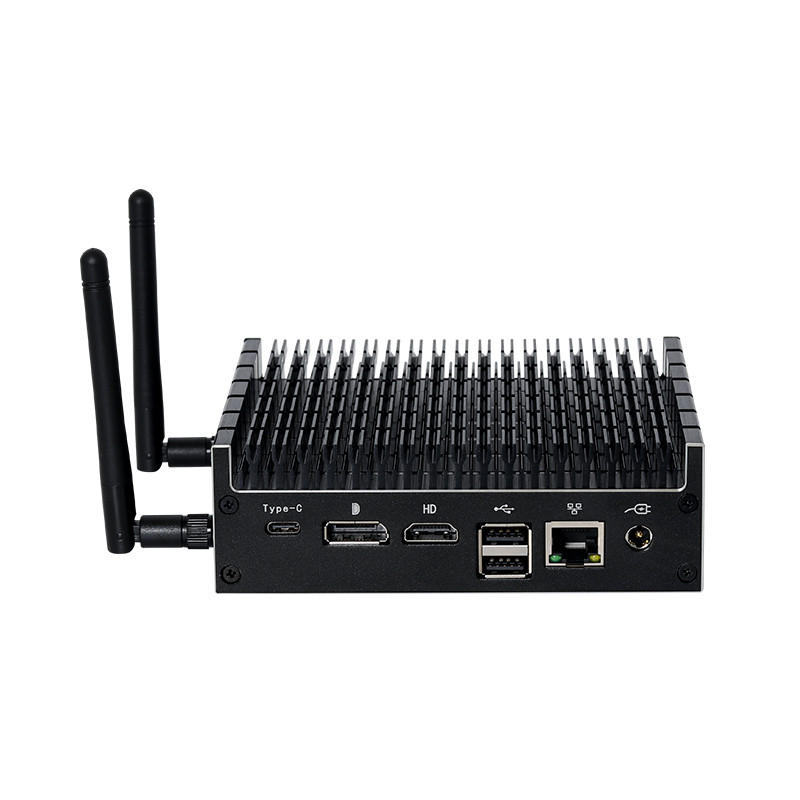 Mini Computer Fanless Intel Pentium 5405U DDR4 M.2 NGFF SSD 4K WiFi Embedded Industrial Micro PC Bar