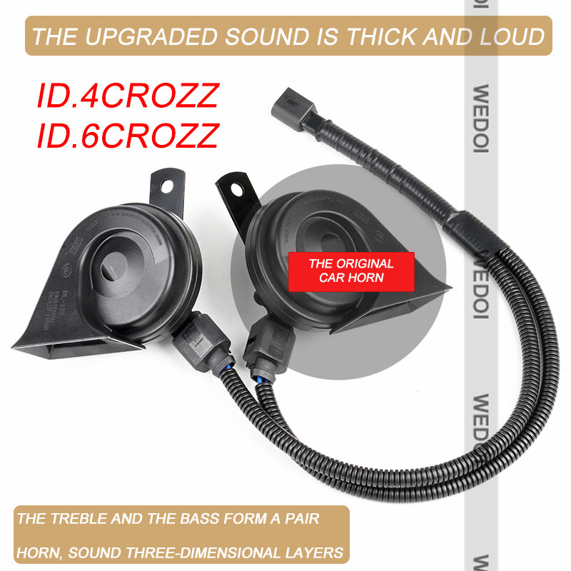 New Car Stereo Treble Snail Whistle Horn Loud sounding Hot Sales for VW ID4 X CROZZ Loud Car Horn Ac