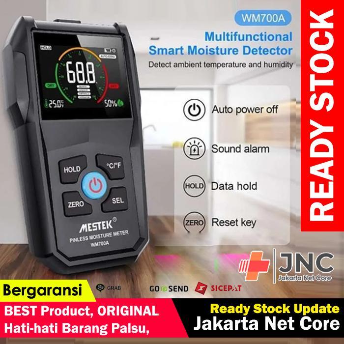 Moisture Meter Mestek WM700A Pinless Wood Concrete MC Tester Tembok