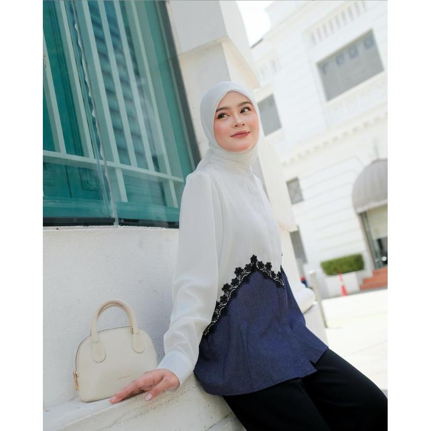 Omara Shanaya Crest Shirt Kemeja Wanita Urban Poise