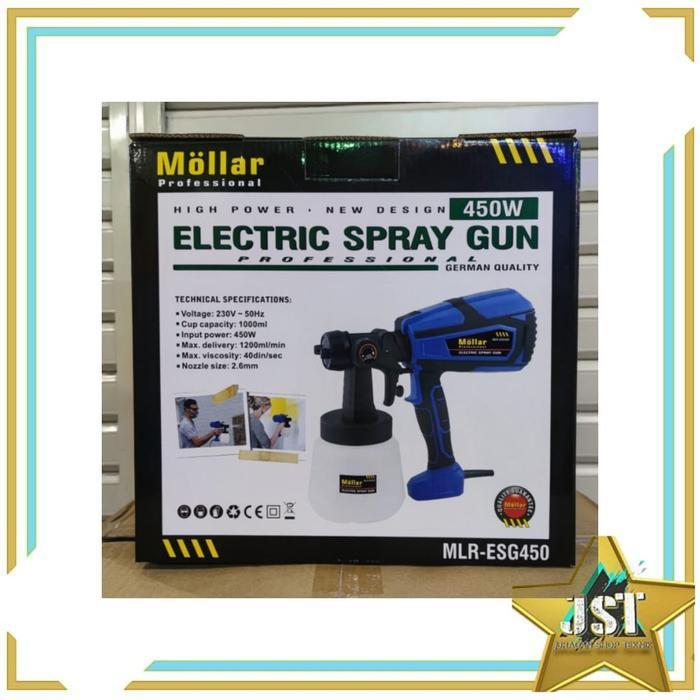 MOLLAR SPRAY GUN LISTRIK MLR-ESG450 ESG 450 ELEKTRIK PAINT ZOOM 450W