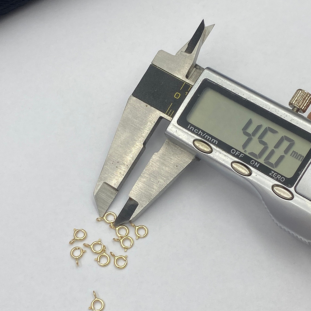 Necklace Bracelets Chains Connector Clasp Fine Jewelry DIY Accessories Findings 14k Au585 Gold
