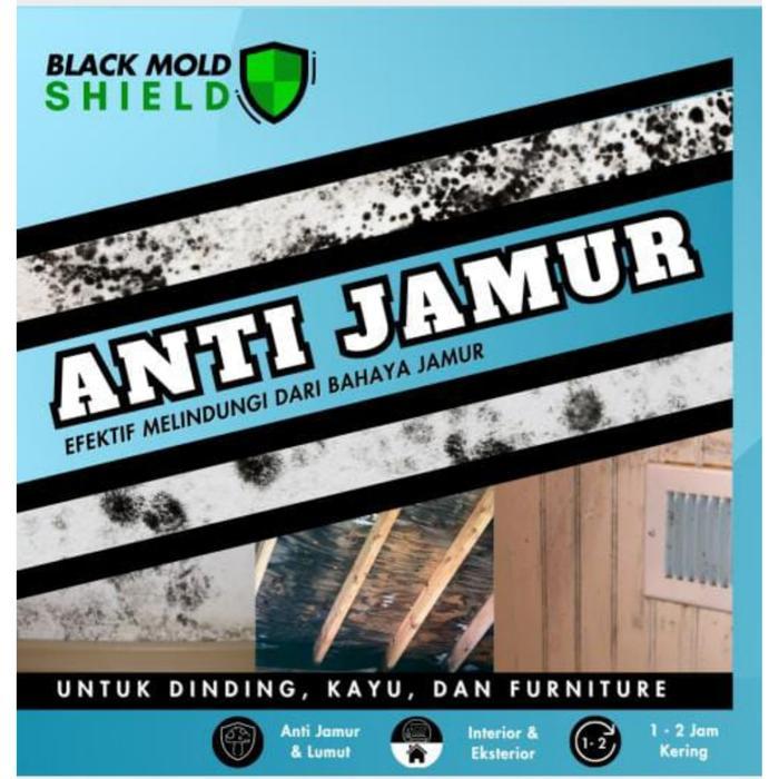 BLACK MOLD SHIELD - PEMBERSIH JAMUR LUMUT DINDING TEMBOK KAYU & WALLPAPER ANTI JAMUR & LUMUT AMAN