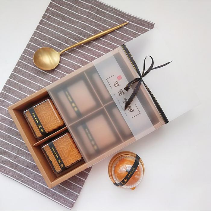 Stok Baru Box Dus Mooncake Kotak Kue Mooncake Dus Sekat Box Mooncake 75 gr isi 6