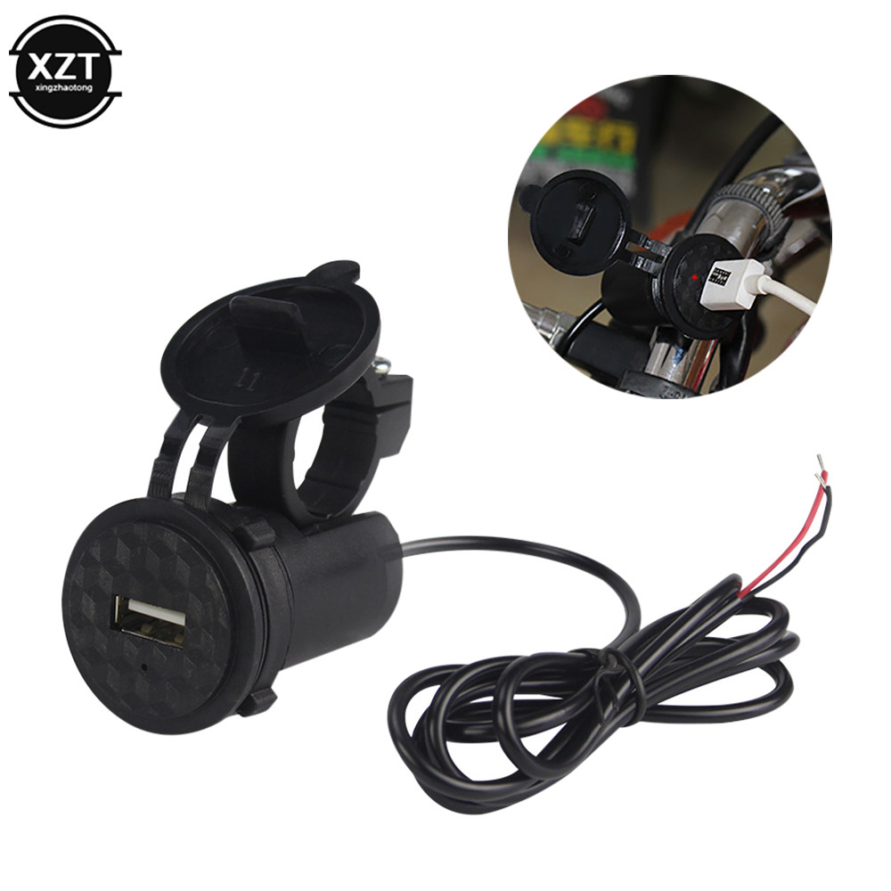 12V Motorcycle Mobile Charger Single USB Port Mobile Charger Motorcycle Retrofitting USB Charger Wat