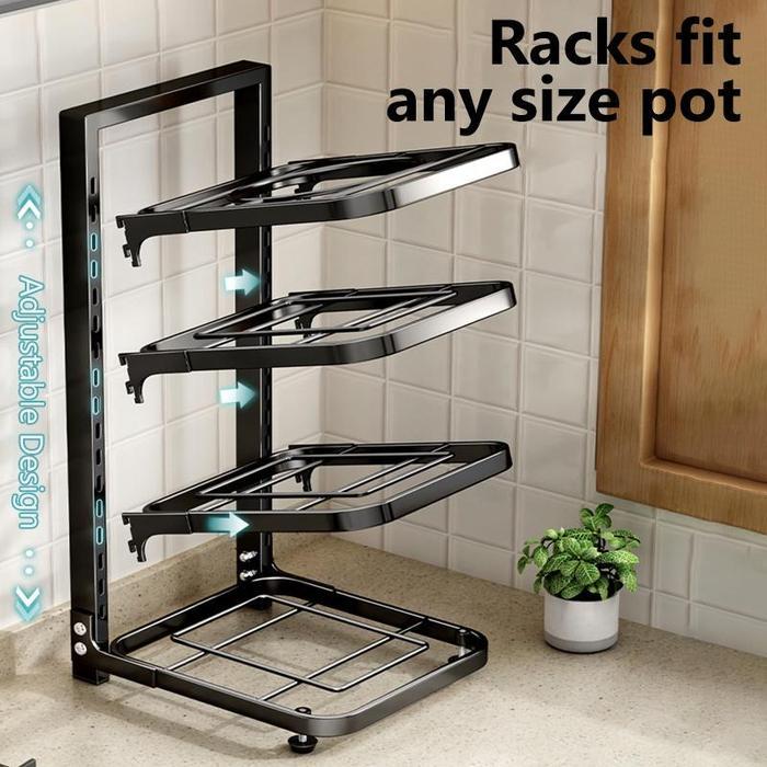 RAK PANCI BAWAH KOLONG DAPUR RAK PANCI SUSUN RAK KOLONG DAPUR RAK POT KABINET ATAS WASTAFEL DAPUR DI