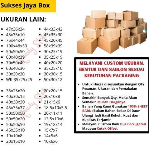 "New" KARDUS/DUS/KARTON/DUS PINDAHAN/KARDUS BESAR 60x40x40 CM