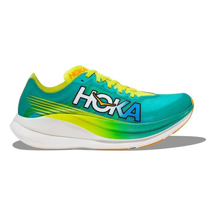 READY HOKA ONE ONE ROCKET X2 BLEU TURQOUISE JAUNE BLANC PROMO BIG SALE TERBARU