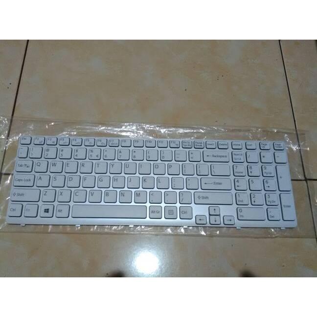 keyboard sony vaio SVE15 putih