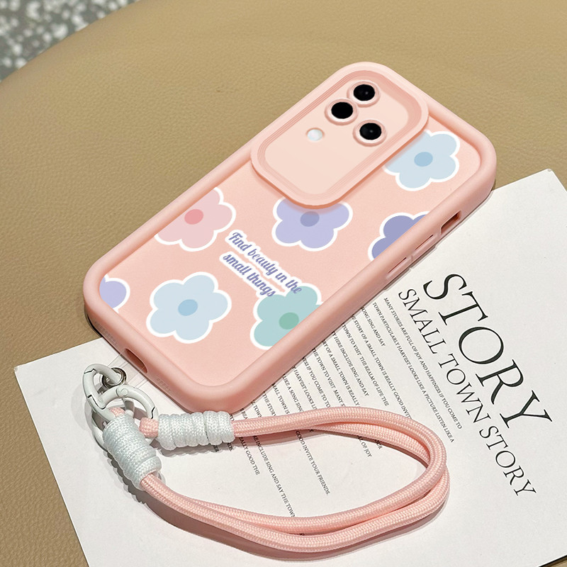 Casing Hp untuk VIVO V30 5G V30 Pro 5G V30E 5G Case Casing HP Softcase Ponsel Soft Shell dengan Tali