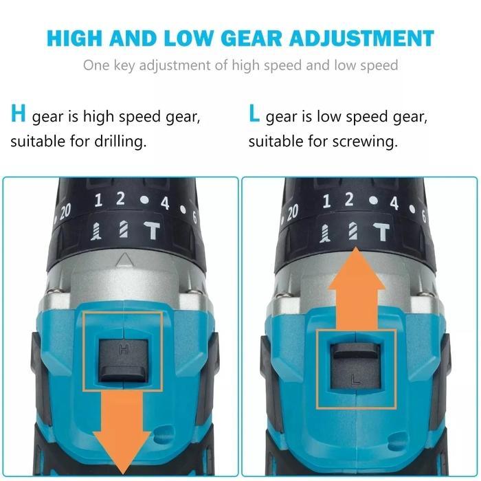 Kamolee Mesin Bor Baterai 13Mm Brushless - Electric Impact Drill Kamolee Terbaru - Mesin Bor Baterai