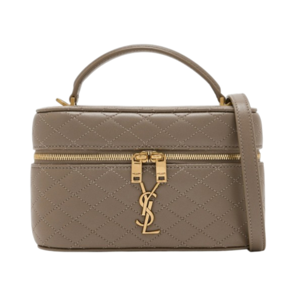 Gaby Vanity Bag Lambskin Leather Light Taupe