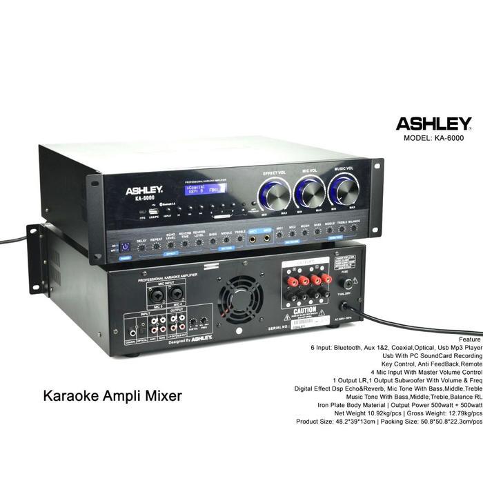 Amplifier Karaoke Ashley KA 6000 Original Ampli ASHLEY KA6000