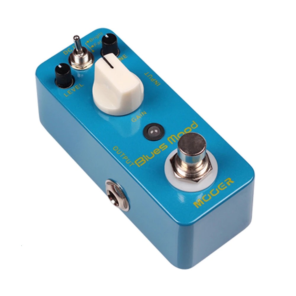 MOOER Blues Mood Overdrive Guitar Effect Pedal Blues Style 2 Modes True Bypass Full Metal Shell