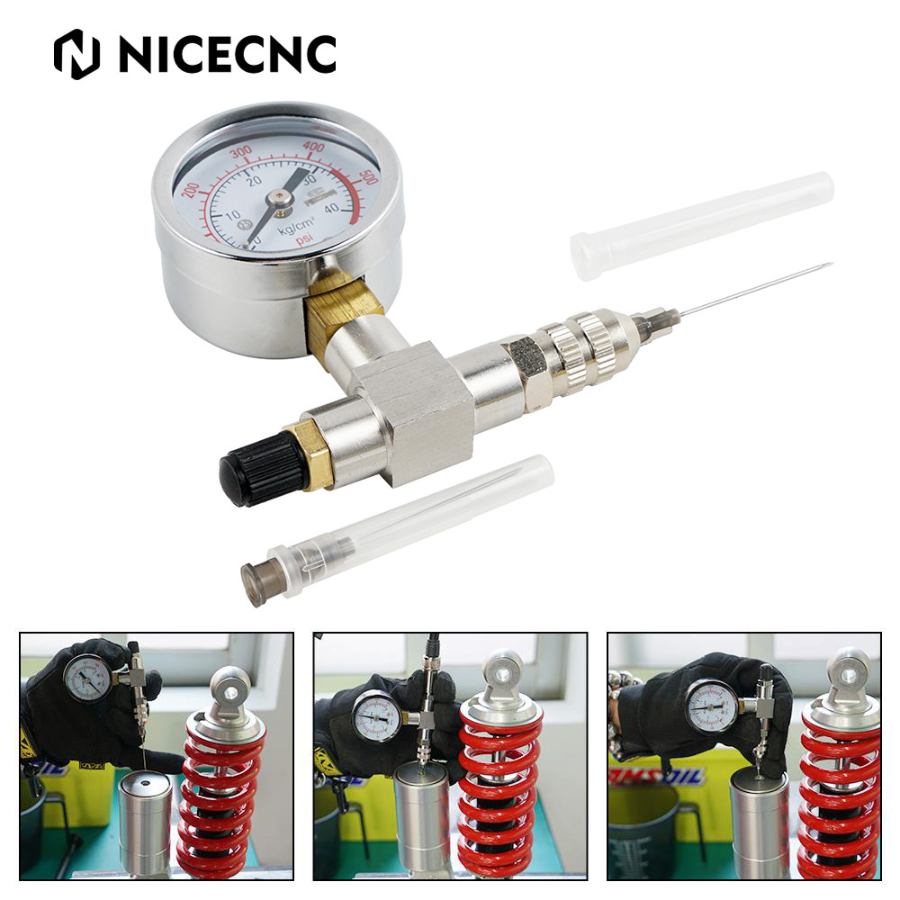 350/600PSI Suspension Shock Nitrogen Needle Fill Tool Kit ATV UTV For KTM Suzuki Yamaha Polaris RZR