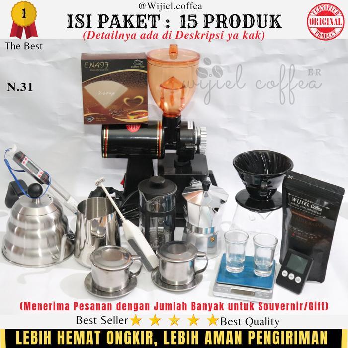 SET ALAT KOPI - PAKET USAHA KEDAI KOPI SIMPEL - Paket Alat Kopi - Alat Kopi Barista - Kopi - WIJIEL