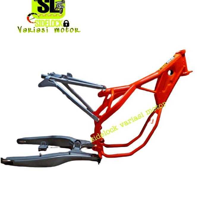 Kerangka Rolling Sasis KTM 250 EXC Costum Mesin Ninja,Megapro,Tiger,RX King dll Motor Trail rangka p