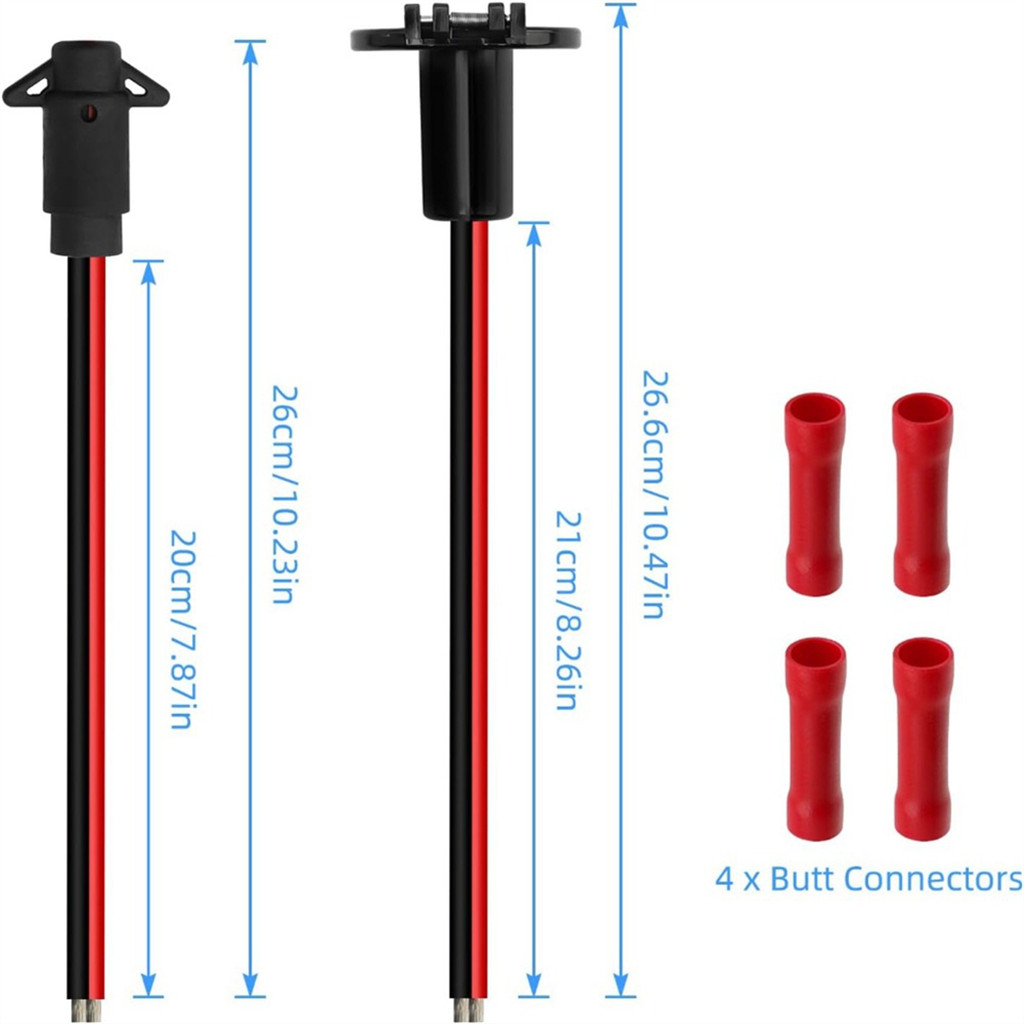 Trolling Motor Plug 12v/8 Gauge/2 Wire Trolling Quick Connector for Electric Boat Motor Electrical