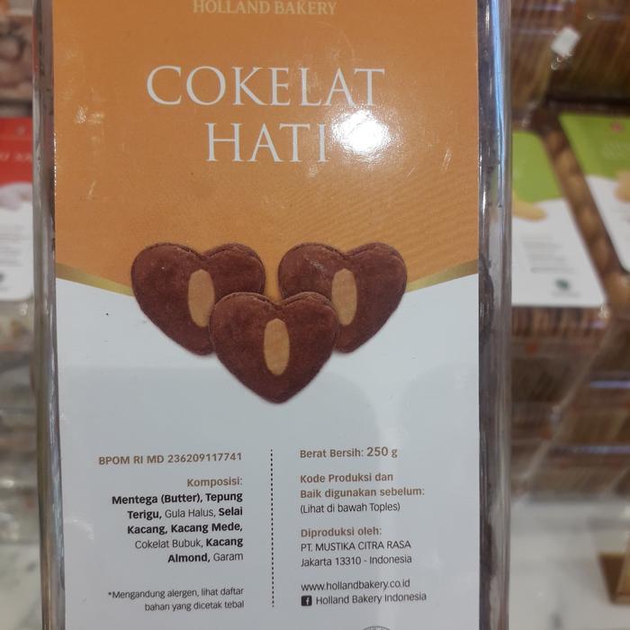Kue Kering Coklat Hati Cokelat Love Holland Bakery 200 Gr