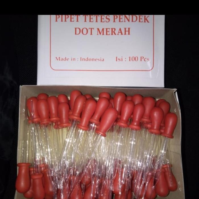 JTTOP" PIPET KACA / PIPET TETES / PIPET DOT MERAH