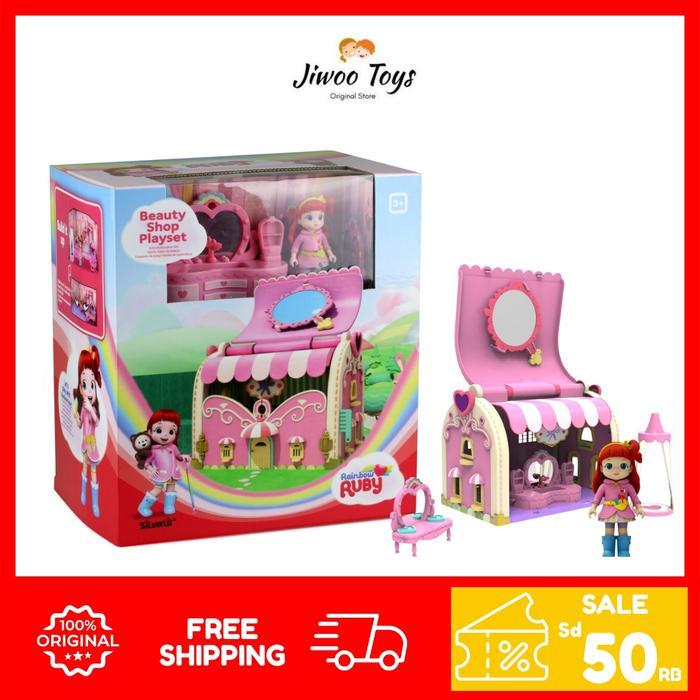 Silverlit Rainbow Ruby Beauty Shop Playset RR-89056/Mainan Boneka