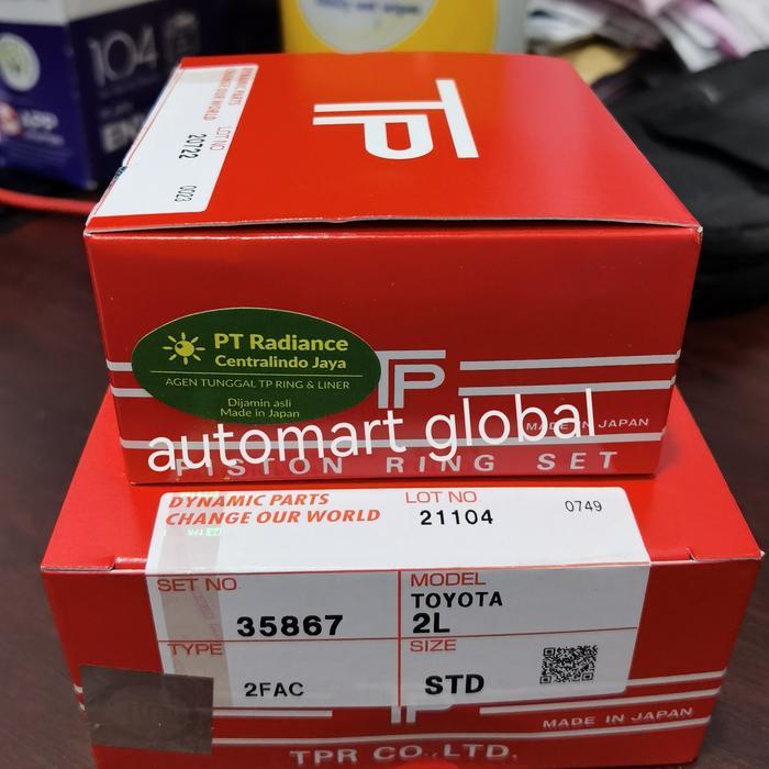 Ring Piston Kijang Diesel 2L 7K Diesel Tp Japan