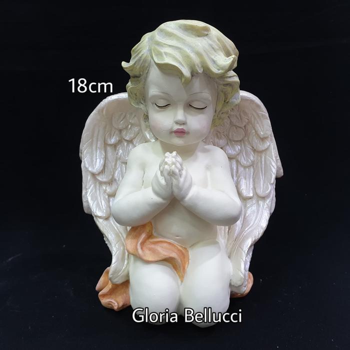 patung pajangan angel gabriel doa miniatur malaikat burung merpati